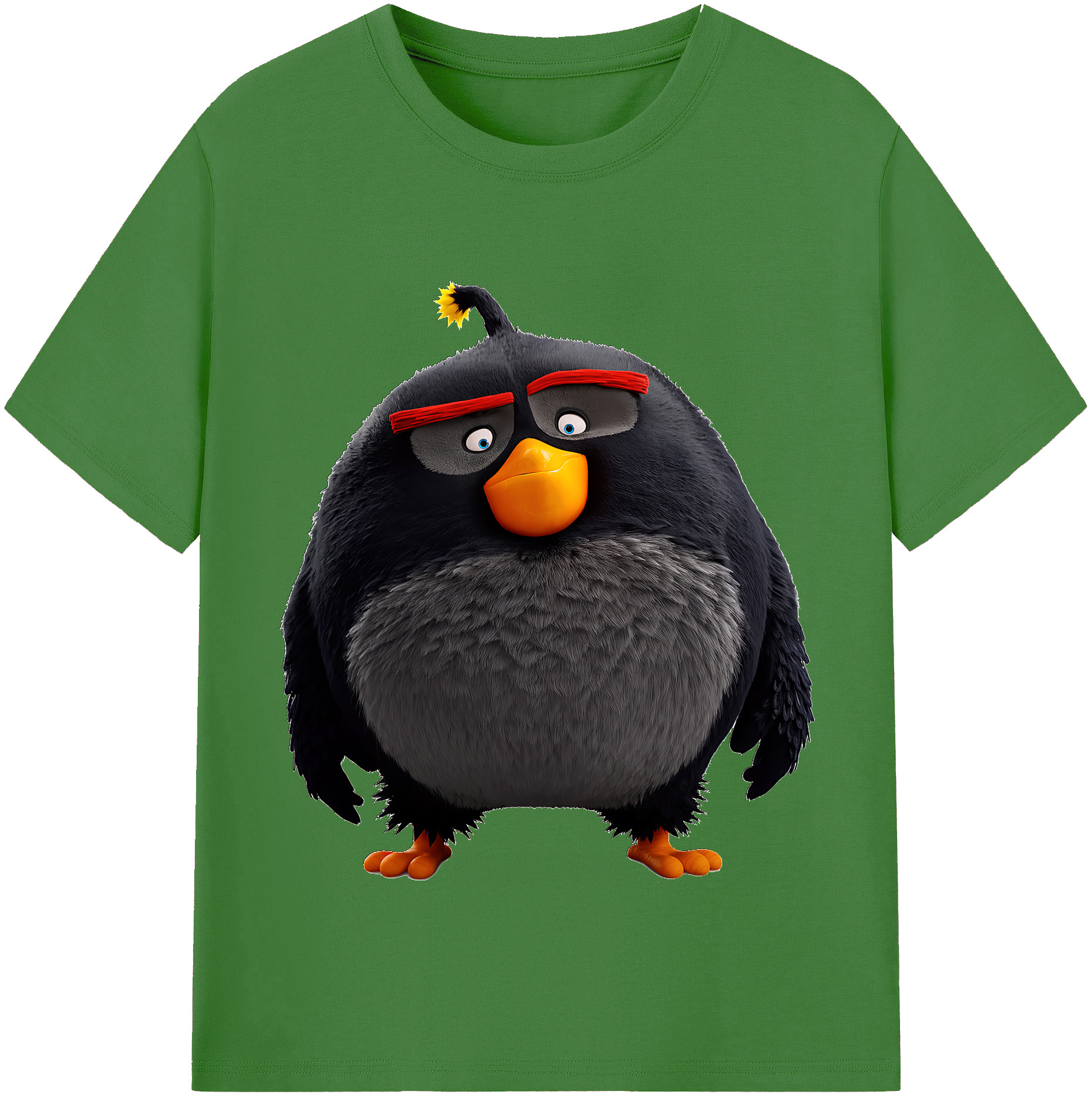 （画像用） Angry Birds アングリーバード レディースカジュアルプリントTシャツ（綿100％）